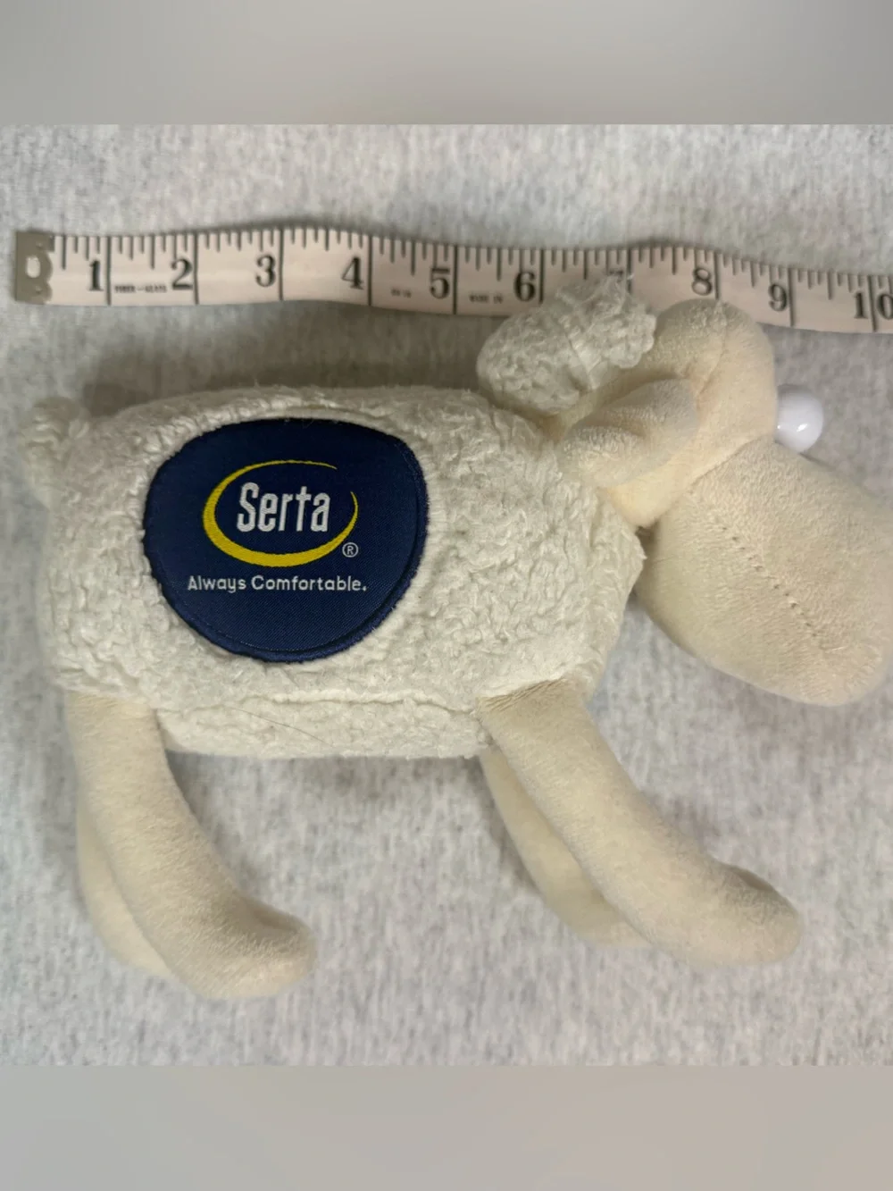 Vintage Y2K Serta Counting Sheep #1 Plush Toy Curto Toys - One Size